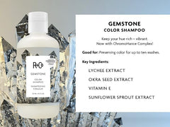 R+Co Gemstone Color Acondicionador, botella visible, suavidad y brillo para color