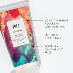 R+Co High Dive crema deluxe: textura que facilita control del encrespamiento.