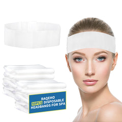 RAQEHO diadema desechable para spa en empaque individual, higiene para cada cliente.