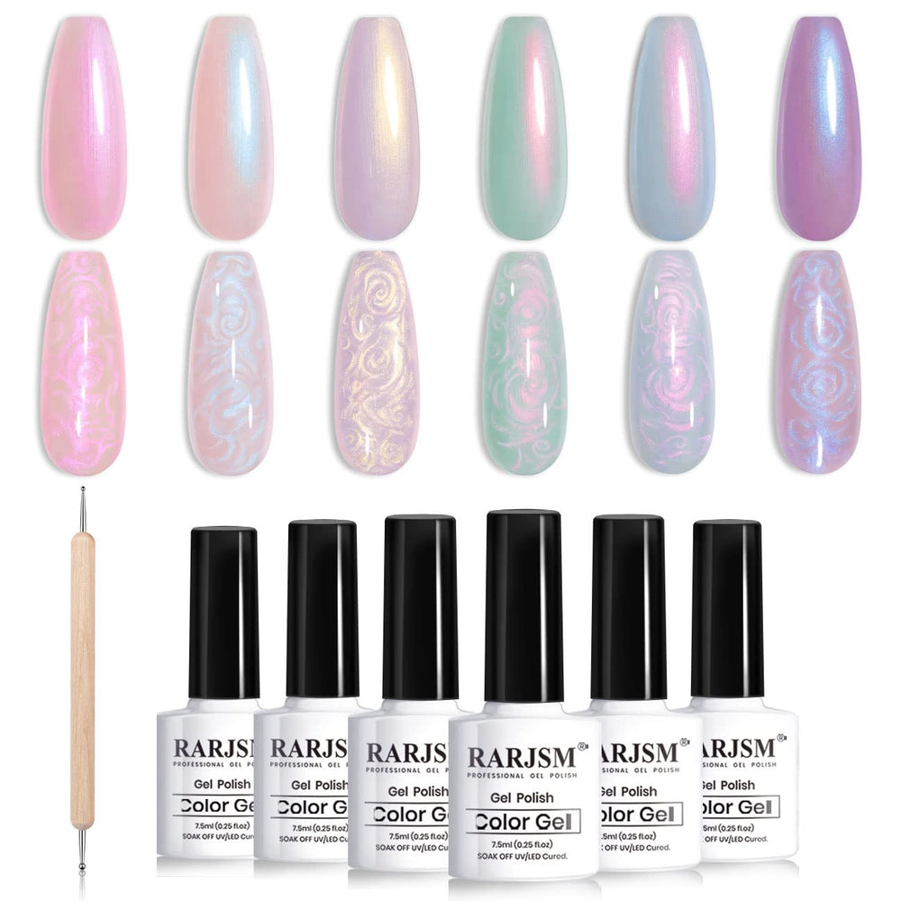 RARJSM Pearl Gel: brillo concha para uñas elegantes