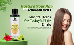 Raslok Bhringraj con Amla Neem Brahmi para cuidado natural.