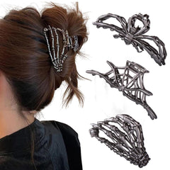 RAUIMOUR pinza cabello araña negra para peinados con estilo