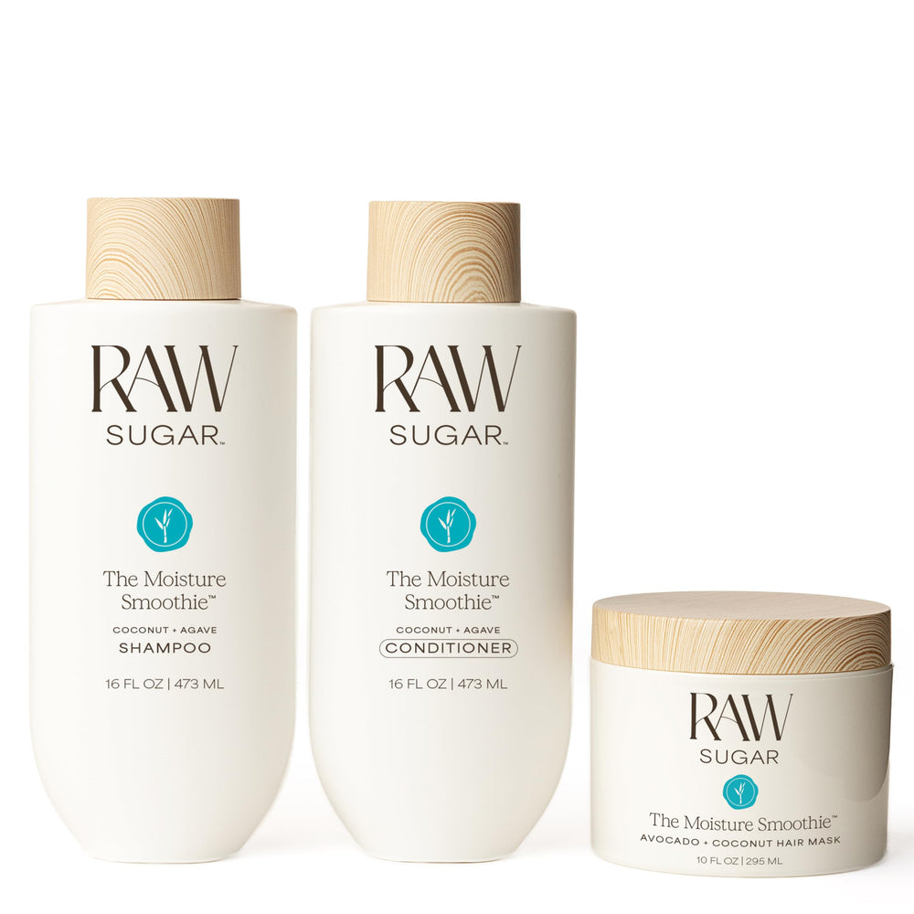Champú hidratante RAW SUGAR, cabello seco y suave tras cada lavado.