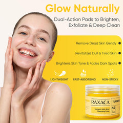 RAXACA textura suave de discos de algodón para exfoliación suave