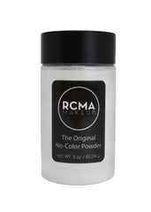 RCMA No Color Powder en aplicación facial para fijar maquillaje
