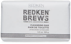 Redken Brews barra de limpieza para rostro y cuerpo, limpieza suave y humectación.