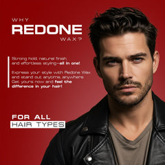 Redone cera para pelo roja 150 ml, textura suave y manejable
