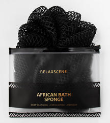 RelaxScene esponja de red africana auténtica para exfoliar suavemente la piel.