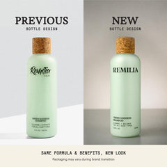 Remilia Green Goddess Shampoo espuma densa para una limpieza completa sin esfuerzo.