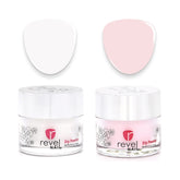 Polvo de inmersión Revel Nail rosa translúcido en bote para uñas duraderas