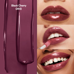 REVLON brillo labial con aplicador grande facilita cobertura uniforme y rápida.