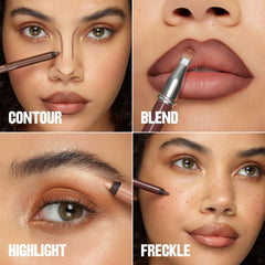 REVLON ColorStay Multi-Liner desliza suave y precisa para delinear labios.