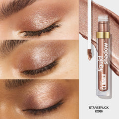 Glimmer Liquid Shadow de REVLON con brillo de alto impacto y pigmento intenso.