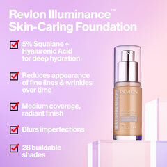 Revlon Illuminance: muestra de tono marfil-beige para comparar color con la piel.