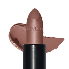 Labial Revlon Luscious Mattes en cacao especiado, acabado mate cómodo para labios sensibles.