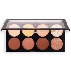 Revolution Beauty London Ultra Contour Palette, muestras en piel para definir y resaltar rasgos