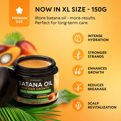 RICHGRAND Aceite de Batana tarro en primer plano, hidratación profunda para cabello y piel.