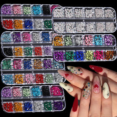ROFIBUT piedras cristal uñas, formas múltiples para diseño duradero