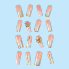 ROFIBUT pack 24 uñas con pegamento jelly reutilizable