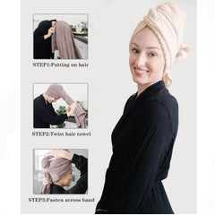 Toalla suave y absorbente de ROLSHOL para cabello, reduce fricción