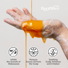 RootStim champú con jengibre y hinojo que hidratan el cuero cabelludo.