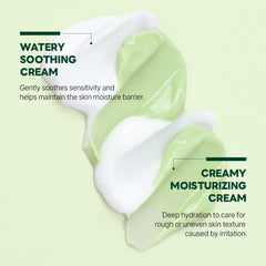 ROUND LAB Pine Cica Calming Cream Plus, aplicación para piel irritada, calma y suaviza