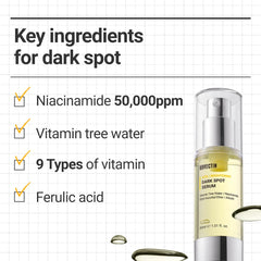 ROVECTIN Vita Dark Spot Serum textura ligera que se absorbe rápido.