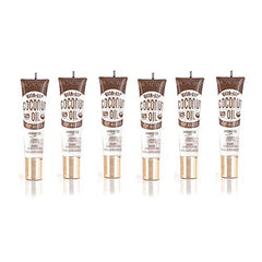 Ruby Kisses Broadway Vita-Lip brillos labiales con aceite de coco para hidratación diaria.