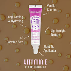 Aplicador de Ruby Kisses Vita-Lip Gloss para una aplicación suave.