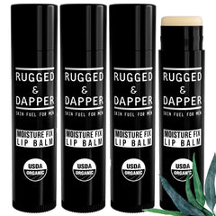 Rugged & Dapper bálsamo labial 4-pack: empaque práctico para llevar