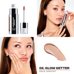 Sacheu Liquid Glow STAY-N brillo instantáneo para rostro y tono radiante.