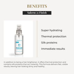 Salerm 21 Finish Provitamina B5 liposomada aporta brillo y manejo
