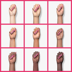 Sally Hansen Hard as Nails Corazón Inquebrantable pincel en acción, cobertura uniforme.