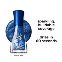 Sally Hansen Insta-Dri Crystals: acabado brillante y cobertura opaca en una capa