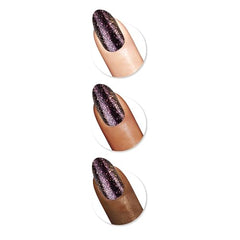 Sally Hansen Insta-Dri, efecto purpurina rosado que realza cualquier uña.