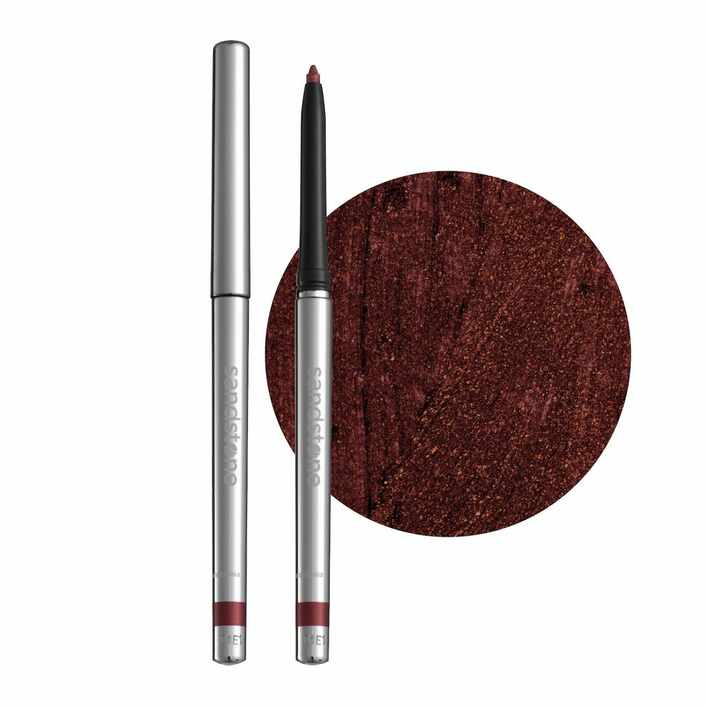 Sandstone Scandinavia lapiz delineador metalico rojo impermeable para ojos definidos todo el dia