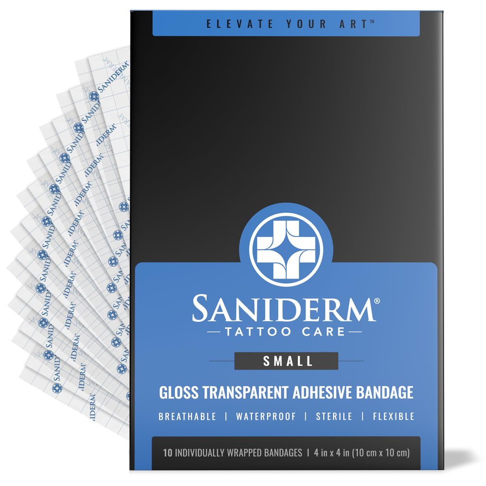 Saniderm vendaje original para tatuaje, protección y curación más rápida durante la curación.