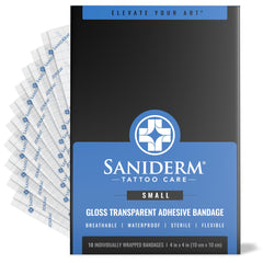 Saniderm vendaje original para tatuaje, protección y curación más rápida durante la curación.