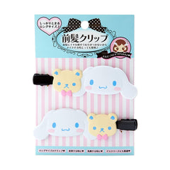 SANRIO Cinnamoroll clip flequillo largo, dos unidades, mantiene el flequillo en su sitio durante todo el día.