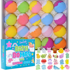 Bombas de baño Santrela con sorpresa dentro, diversión para la hora del baño de los niños.