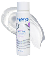 Seaweed Bath Co. botella lavanda: aroma relajante para la ducha.