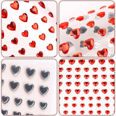 SeBneny joyas faciales corazón 10 mm para detalles brillantes en rostro.