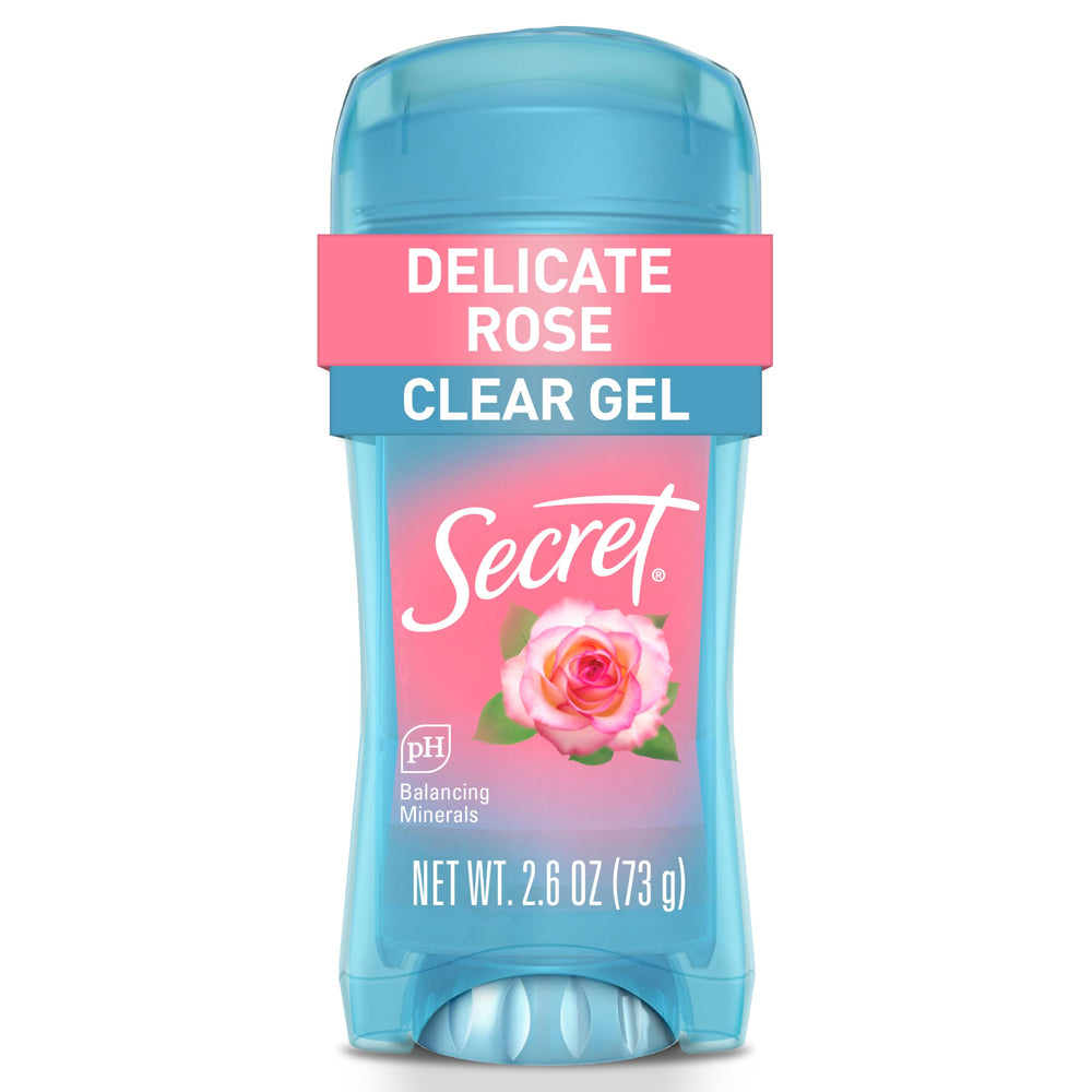 Secret Fresco gel transparente en botella para uso diario.