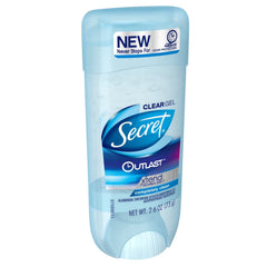 Secret Outlast sensación de frescura al aplicar el gel claro