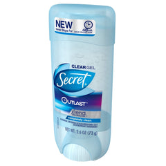 Secret Outlast textura gel transparente que se absorbe rápido