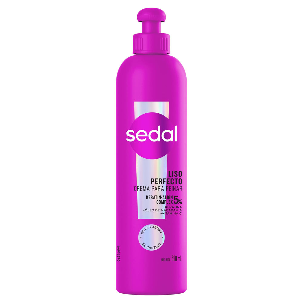 Sedal Liso Perfecto: botella al verter, inicio fácil de tu rutina diaria de cuidado.