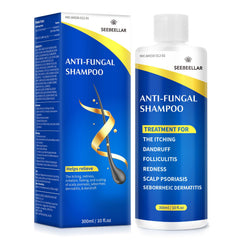 Seebeellar champú psoriasis: botella visible para cuidado diario del cuero cabelludo.