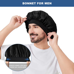 Selalu bonete satín para trenzas evita enredos y frizz al dormir