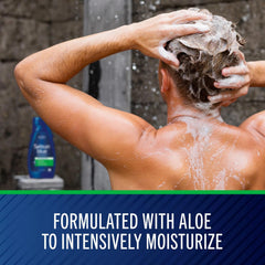 Selsun Blue champú anticaspa hidratante con aloe, espuma cremosa limpia suavemente el cabello.