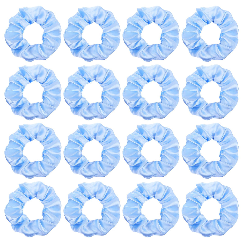 Semato lazos saten azul claro, primer plano para recogidos elegantes y duraderos.